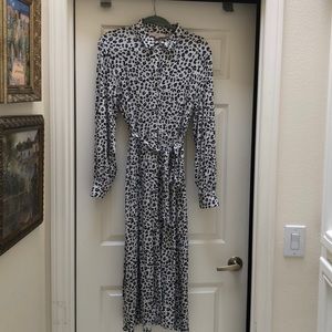 Anne Taylor Long sleeve leopard dress